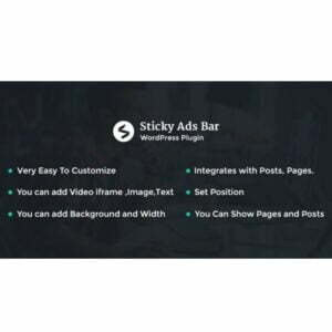 Sticky Ads Bar – WordPress Plugin